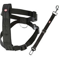 Produktbild von Trixie Auto-Sicherheitsgeschirr für kleine Hunde in Schwarz Größe XS mit verstellbarem Nylon-Gurt - 1 Stk.