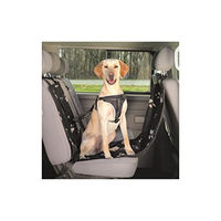 Produktbild von Trixie Autoschondecke aus Polyester mit hohen Seitenteilen wasserabweisend schwarz/beige