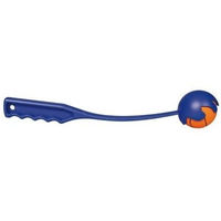 Produktbild von Trixie Ballschleuder mit Ball für Hunde aus Kunststoff in Orange und Grün