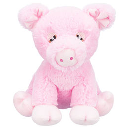 Trixie Be Eco Edison Schweinchen Hundespielzeug aus recyceltem Plüsch Rosa 24 cm - 24 cm – Bild 1 von 10
