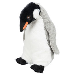 Trixie Be Eco Pinguin Erin Hundespielzeug aus recyceltem Plüsch in Weiß und Grau – Bild 1 von 2
