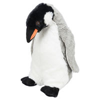 Produktbild von Trixie Be Eco Pinguin Erin Hundespielzeug aus recyceltem Plüsch in Weiß und Grau