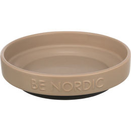 Trixie BE NORDIC flacher Katzennapf aus Keramik mit Gummierung Beige 300 ml - 300 ml – Bild 1 von 5