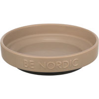 Produktbild von Trixie BE NORDIC flacher Katzennapf aus Keramik mit Gummierung Beige 300 ml - 300 ml