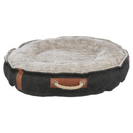 Trixie Be Nordic Föhr Hundebett rund aus Baumwolle Schwarz Beige - 1 Stk. – Bild 1 von 2