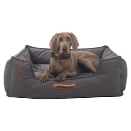 Trixie BE NORDIC Hundebett Föhr aus Baumwolle dunkelgrau 80 x 60 cm – Bild 1 von 6