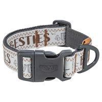 Produktbild von Trixie BE Nordic Hundehalsband aus Baumwolle extra breit Grau Größe S-M