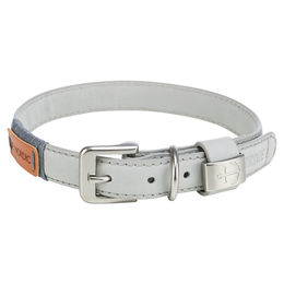 Trixie BE NORDIC Hundehalsband aus Leder hellgrau Größe L-XL – Bild 1 von 2