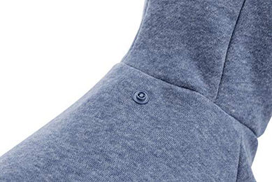 Trixie BE Nordic Hundepullover Flensburg mit Kapuze aus Polyester in Blau und Grau Größe XS – Bild 1 von 8