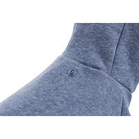 Produktbild von Trixie BE Nordic Hundepullover Flensburg mit Kapuze aus Polyester in Blau und Grau Größe XS