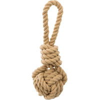 Produktbild von Trixie Be Nordic Hundespielzeug Spieltau mit Ball in Braun und Beige