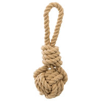 Produktbild von Trixie Be Nordic Hundespielzeug Spieltau mit eingeflochtenem Ball in Braun und Beige 8 x 30 cm