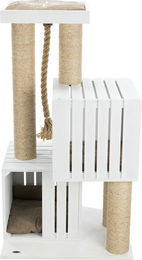 Trixie BE Nordic Kratzbaum Skadi für Katzen in Weiß und Beige mit Sisal – Bild 1 von 3