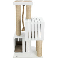 Produktbild von Trixie BE Nordic Kratzbaum Skadi für Katzen in Weiß und Beige mit Sisal