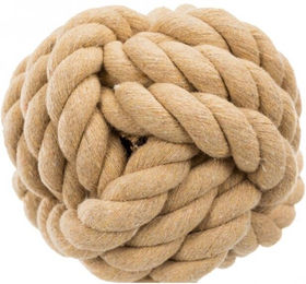 Trixie BE NORDIC Tau-Ball Hundespielzeug aus Baumwolle Beige 13 cm – Bild 1 von 2