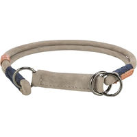 Produktbild von Trixie BE NORDIC Zug-Stopp Hundehalsband aus Leder Grau XL - 1 Stk.