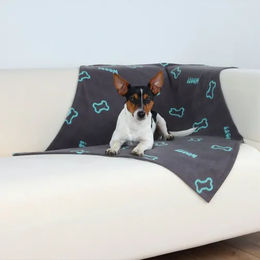 Trixie Beany Fleece Hundedecke für Hunde und Katzen in Taupe 100 x 70 cm - 1 Stk. – Bild 1 von 6