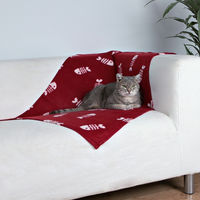 Produktbild von Trixie Beany Fleecedecke für Katzen bordeaux rot 100 x 70 cm - 1 Stk.