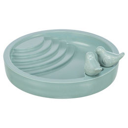 Produktbild von Trixie Bodenfutterstation für Vögel aus Melamin in Grün