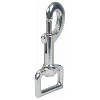 Produktbild von Trixie Bolzenhaken Karabinerhaken für Hunde aus Metall Silber für Leinen bis 25 mm