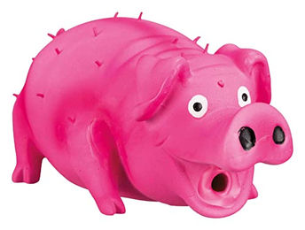 TRIXIE Borstenschwein Quietschspielzeug aus Latex für Hunde 21cm – Bild 1 von 6