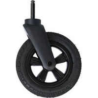 Produktbild von TRIXIE Buggy-Frontrad für Fahrradanhänger schwarz mit Schnell-Click-Funktion und 360 Grad Gelenk