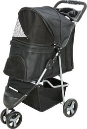 Trixie Buggy für Hunde und Katzen Schwarz aus Polyester für kleine Rassen - 1 Stk. – Bild 1 von 13