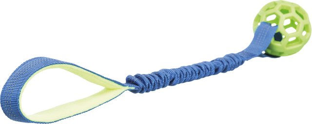 Trixie Bungee Tugger mit Ball aus Polyester bunt – Bild 1 von 2