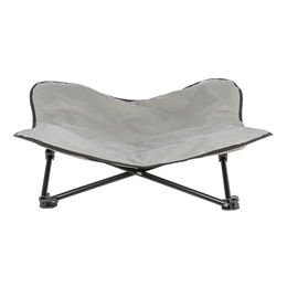 TRIXIE Camping-Bett für Hunde aus Polyester Schwarz/Grau 88 x 32 x 88 cm – Bild 1 von 13