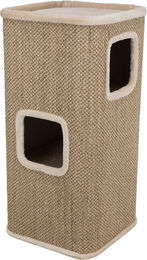 Trixie Cat Tower Corrado Kratztonne für Katzen in Beige mit Sisal H 100 x L 48 x B 48 cm – Bild 1 von 1