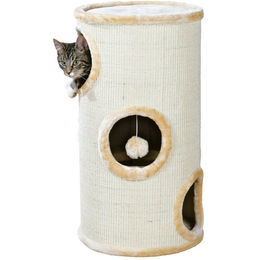 Trixie Cat Tower Kratztonne Samuel für Katzen in Beige mit Sisal – Bild 1 von 1
