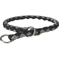 Produktbild von Trixie CAVO Erziehungshalsband Stop Pulling für Hunde aus Nylon in Rosa/Grau Größe L 47-55 cm