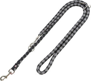 Trixie Cavo Hundeverlängerungsleine aus Polyester Schwarz Grau Größe S-M 200 cm - 200 cm – Bild 1 von 8
