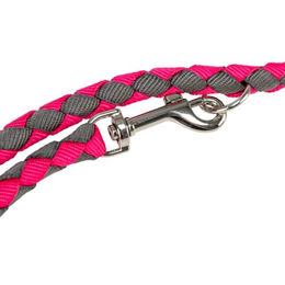 Trixie Cavo V-Leine für große Hunde L-XL in Fuchsia/Grau aus Polyester - 2 m – Bild 1 von 6