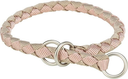 Produktbild von TRIXIE Cavo Zugverschluss-Halsband für Hunde Welpe XS Rosa Beige