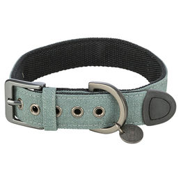 TRIXIE CityStyle Halsband aus Baumwolle extra breit Grün Größe M – Bild 1 von 4