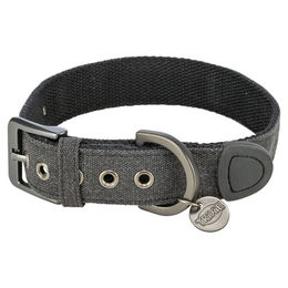 Trixie CityStyle Hundehalsband aus Baumwolle extra breit Schwarz Größe M-L 40-47 cm – Bild 1 von 4