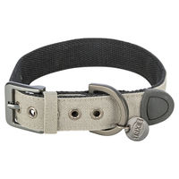 Produktbild von Trixie CityStyle Hundehalsband aus Baumwolle Grau Größe M
