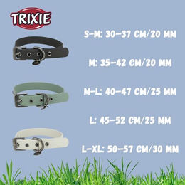 Trixie CityStyle Hundehalsband aus Biothane Schwarz Größe L-XL wasserabweisend - 1 Stk. – Bild 1 von 4