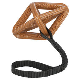 Trixie CityStyle Hundespielzeug Tartan mit TPR-Element und Bungee-Seil in Bunt und Braun – Bild 1 von 2
