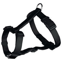 Produktbild von Trixie Classic H-Geschirr aus Nylon für Hunde in Schwarz Größe M-L - 1 Stk.