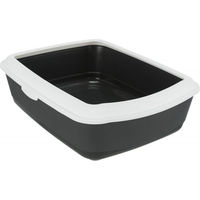 Produktbild von Trixie Classic Katzentoilette offene Schalentoilette aus Kunststoff grau/weiß