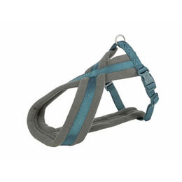 Produktbild von TRIXIE Comfort Premium Hundegeschirr aus Plüsch Blau Größe L – XL