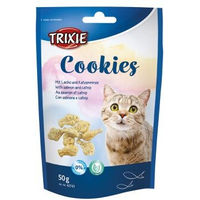 Produktbild von Trixie Cookies mit Lachs und Catnip für Katzen 6x50g - 6 x 50 g
