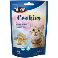 Produktbild von Trixie Cookies mit Lachs und Katzenminze Leckerli für Katzen 50 g - 50 g