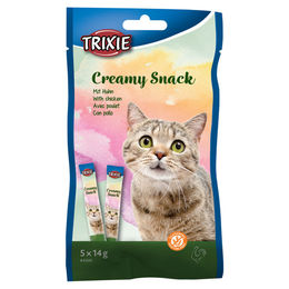 Produktbild von Trixie Creamy Snack Huhn 5 x 14 g Katzen-Creme-Snack - 5 x 14 g