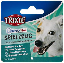 TRIXIE Denta Fun Ball Hundespielzeug zur Zahnpflege aus TPR in Blau und Türkis - 1 Stk. – Bild 1 von 5