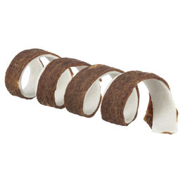 Produktbild von Trixie Denta Fun Beef Chewing Curl Zahnpflege-Snack für Hunde mit Rind glutenfrei und ohne Zucker 12 g 50 Stück - 50 x 12 g