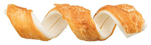 Trixie Denta Fun Chicken Chewing Curls Kausnack für Hunde mit Huhn glutenfrei und ohne Zucker 330 g - 3 x 110 g – Bild 1 von 5