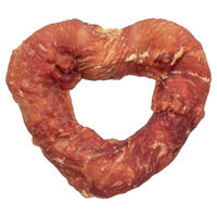 Produktbild von Trixie Denta Fun Heart Hundesnack mit Ente und Rind glutenfrei und ohne Zucker 40 g 50 Stück